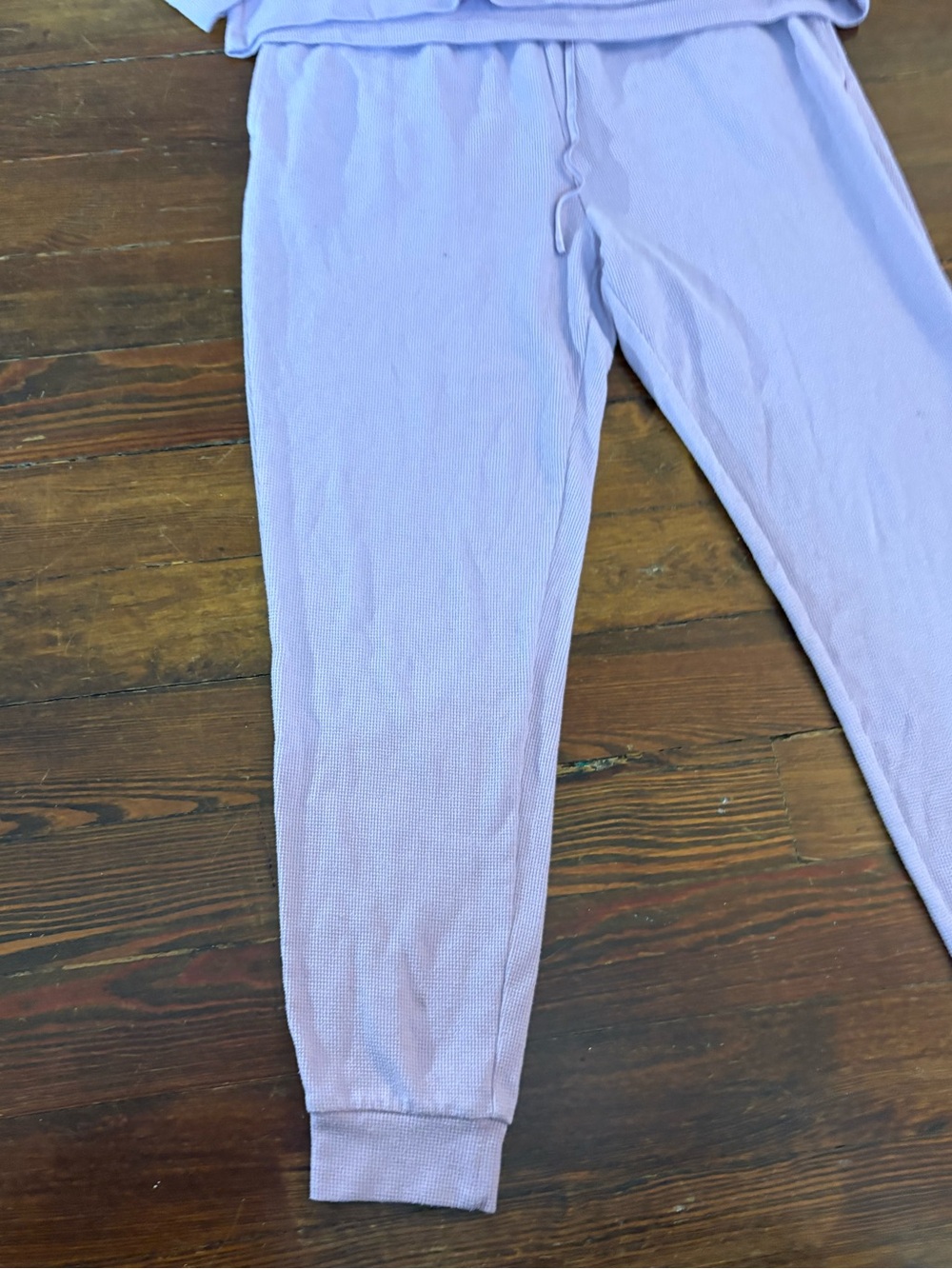 Victoria’s Secret purple waffle knit two piece pajama set size S - Picture 2 of 6